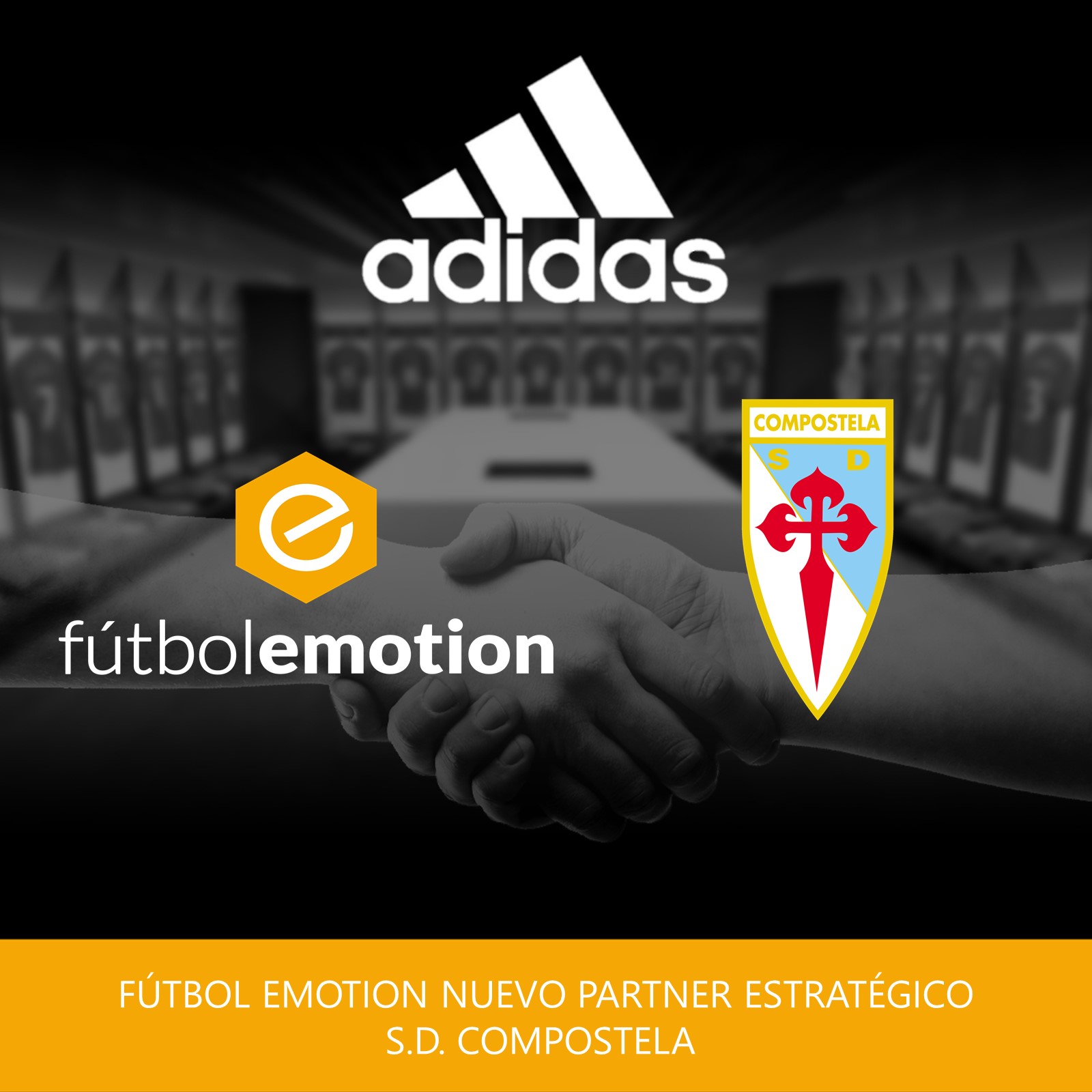 Exquisito Para exponer Catedral Acuerdo con Adidas y Fútbol Emotion para las próximas dos temporadas | SD  Compostela